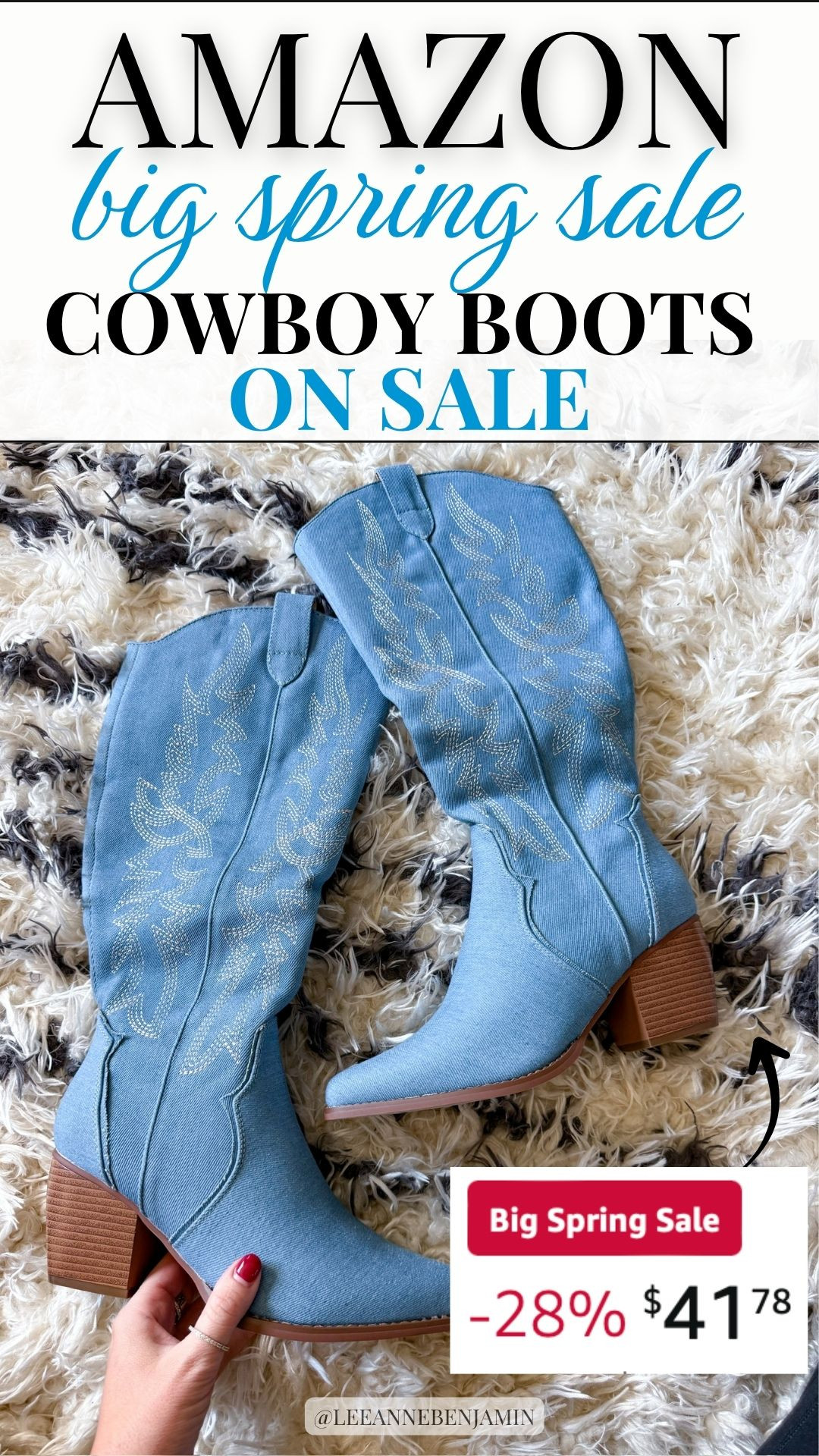 My fav cowboy boots from Amazon are on sale for the last day of Big Spring Sale!  

 #LTKgrwm #LTKootd #LTKSaleAlert