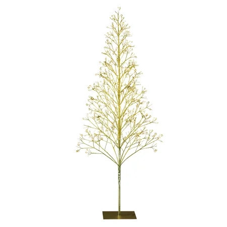 6' Pre-Lit Starburst Tree with 800 Warm White Twinkling LED Lights, by Holiday Time | Walmart (US)