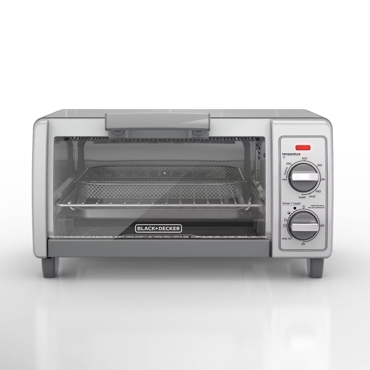 BLACK+DECKER 4 Slice Toaster Oven - Silver - TO1700SG | Target