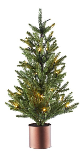 CANVASCANVAS Holiday Homecoming Collection Pre-lit Potted Fraser Tabletop Tree, 24-in#151-9819-0 | Canadian Tire