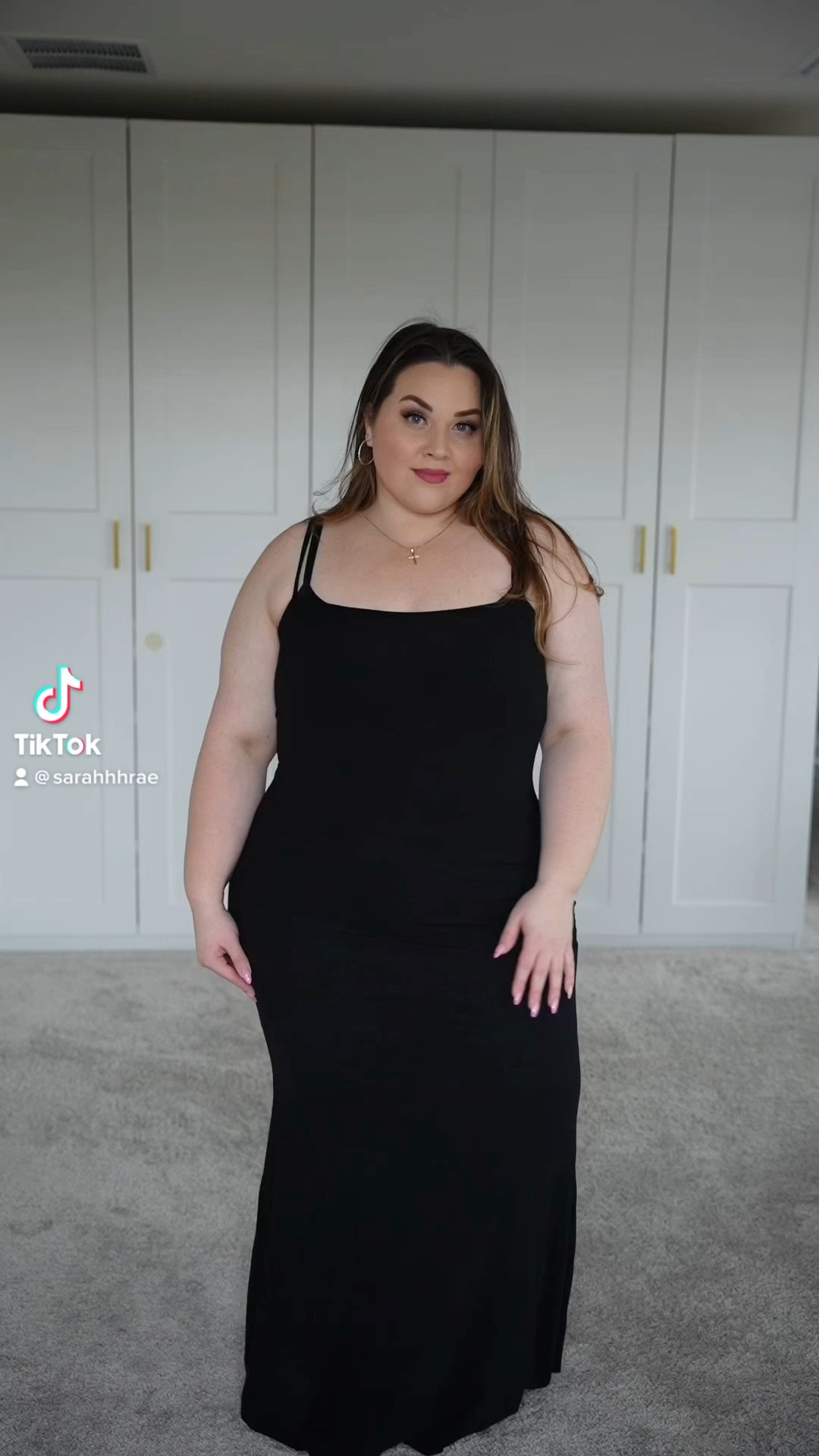 Plus size long hot sale black slip