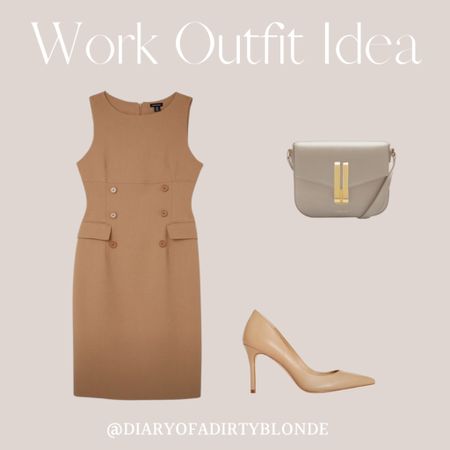 Work outfit idea. This business dress is such a power piece. 

#LTKstyletip #LTKfindsunder100 #LTKworkwear