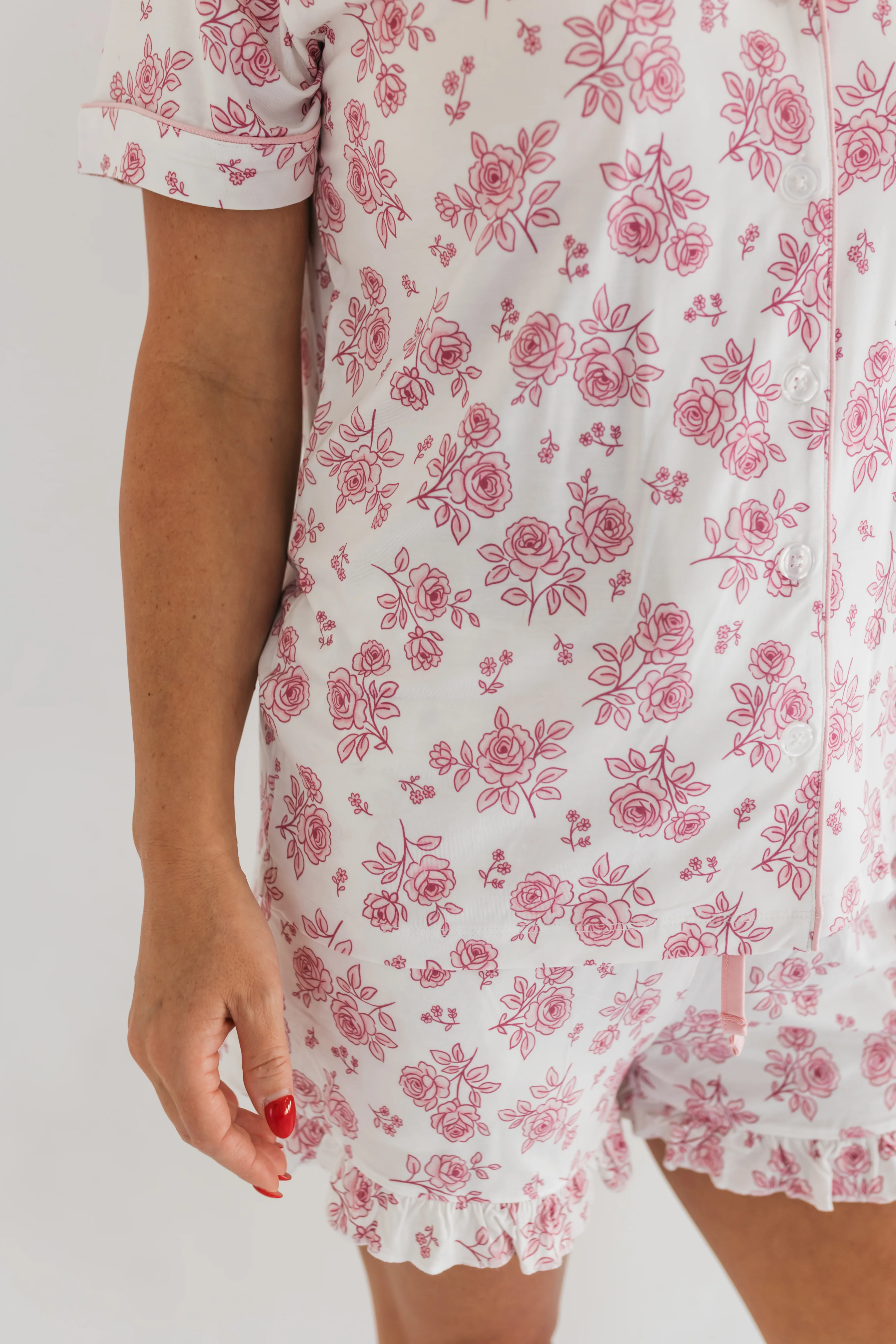 Blush Rose Garden Women's Short Set | In My Jammers
