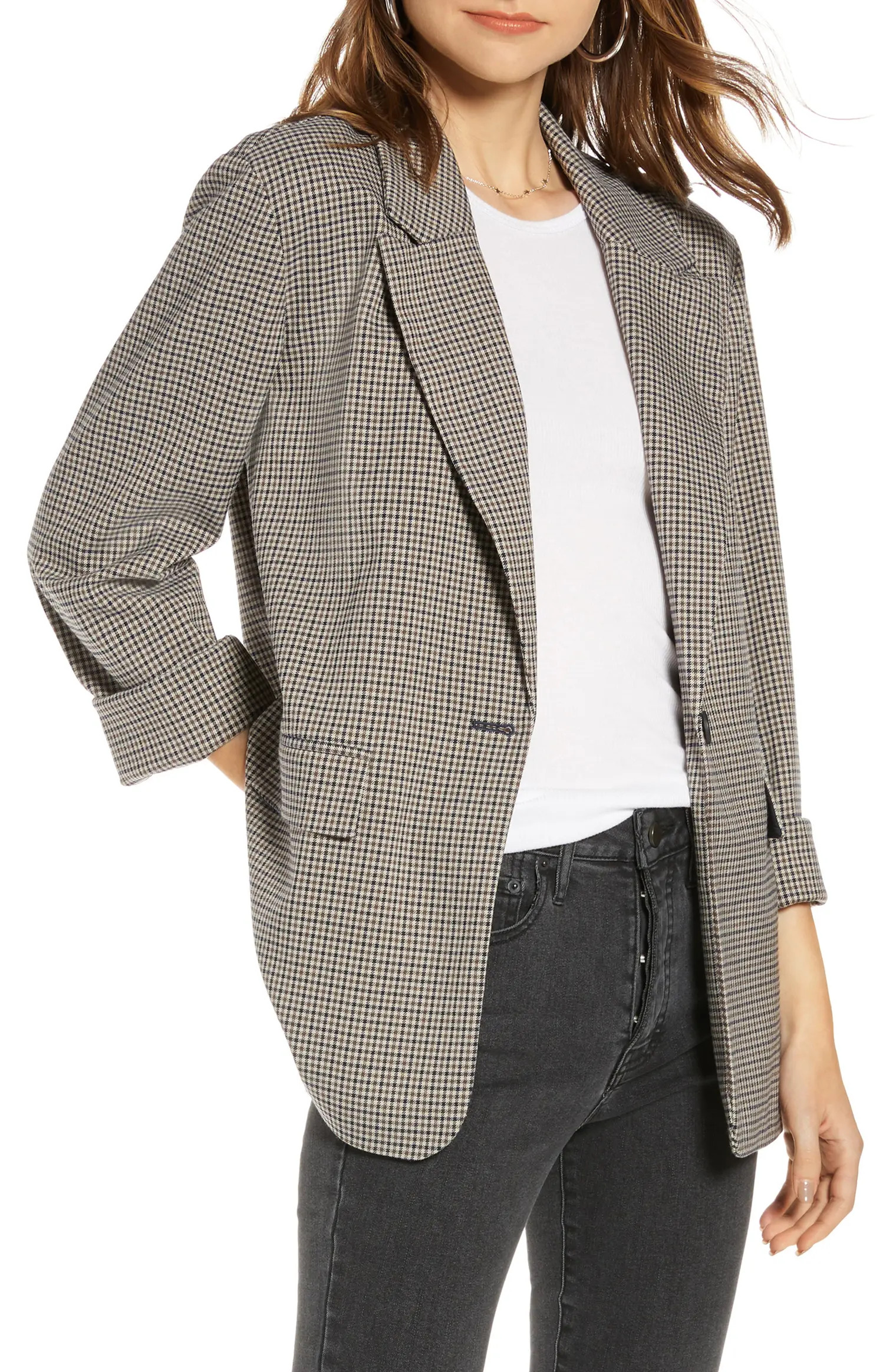 Plaid Oversize Jacket | Nordstrom