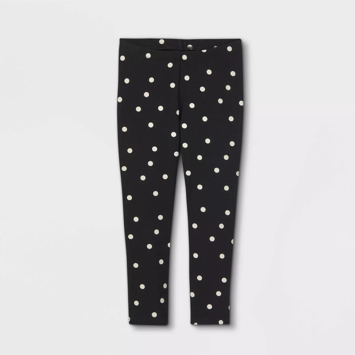 Toddler Girls' Dot Leggings - Cat & Jack™ Black | Target