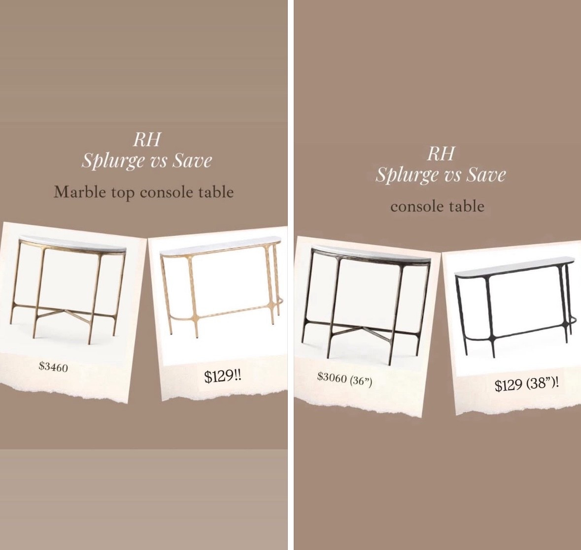 Most loved marble top Thaddeus inspired console table just restock in both colors!! Has the same forged iron detailing 😍😍

#LTKHome #LTKSaleAlert #LTKStyleTip