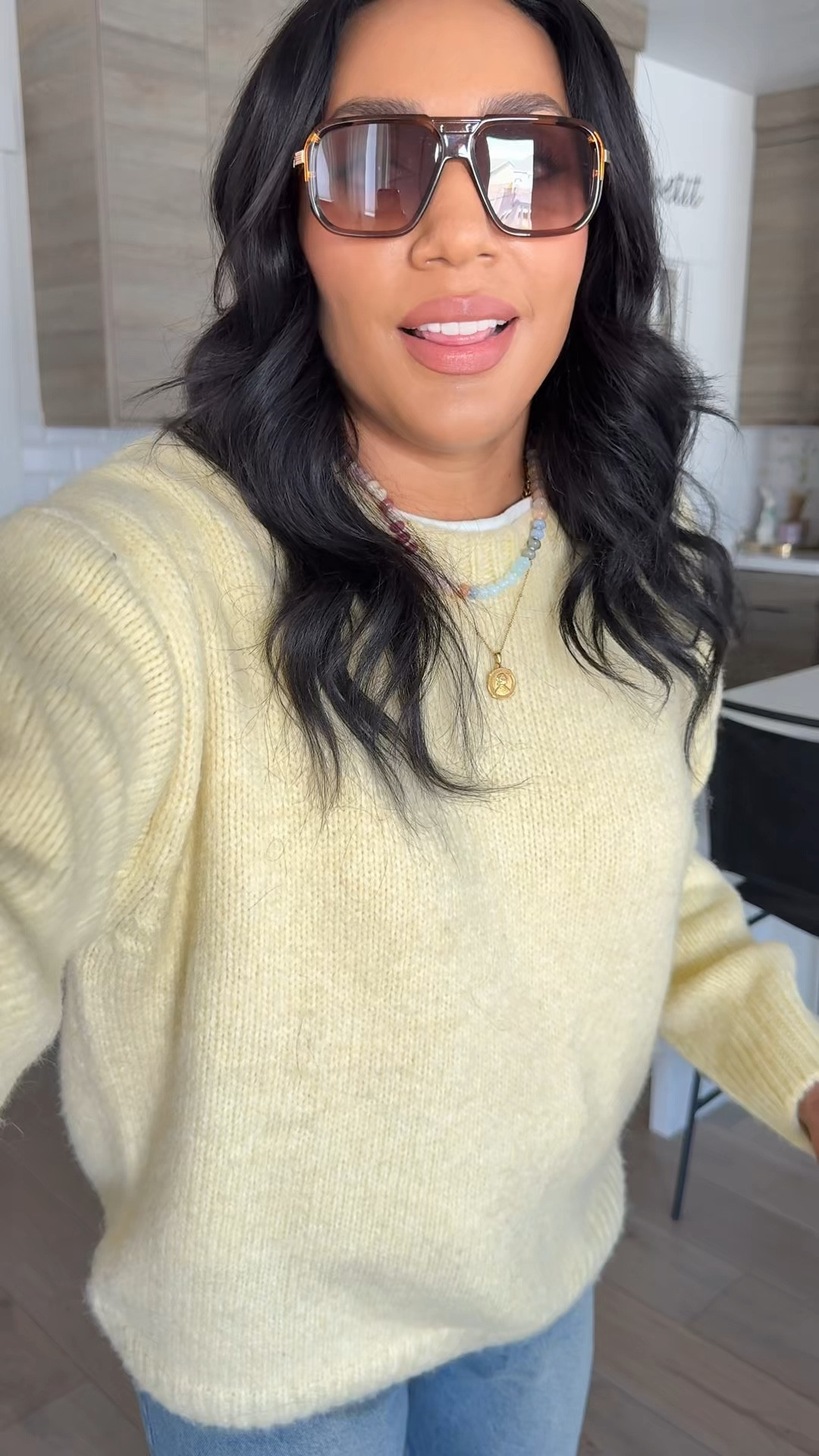 What I wore today! Size XL in sweater and 12 in jeans! 

#LTKSpringSale #LTKMidsize #LTKootd