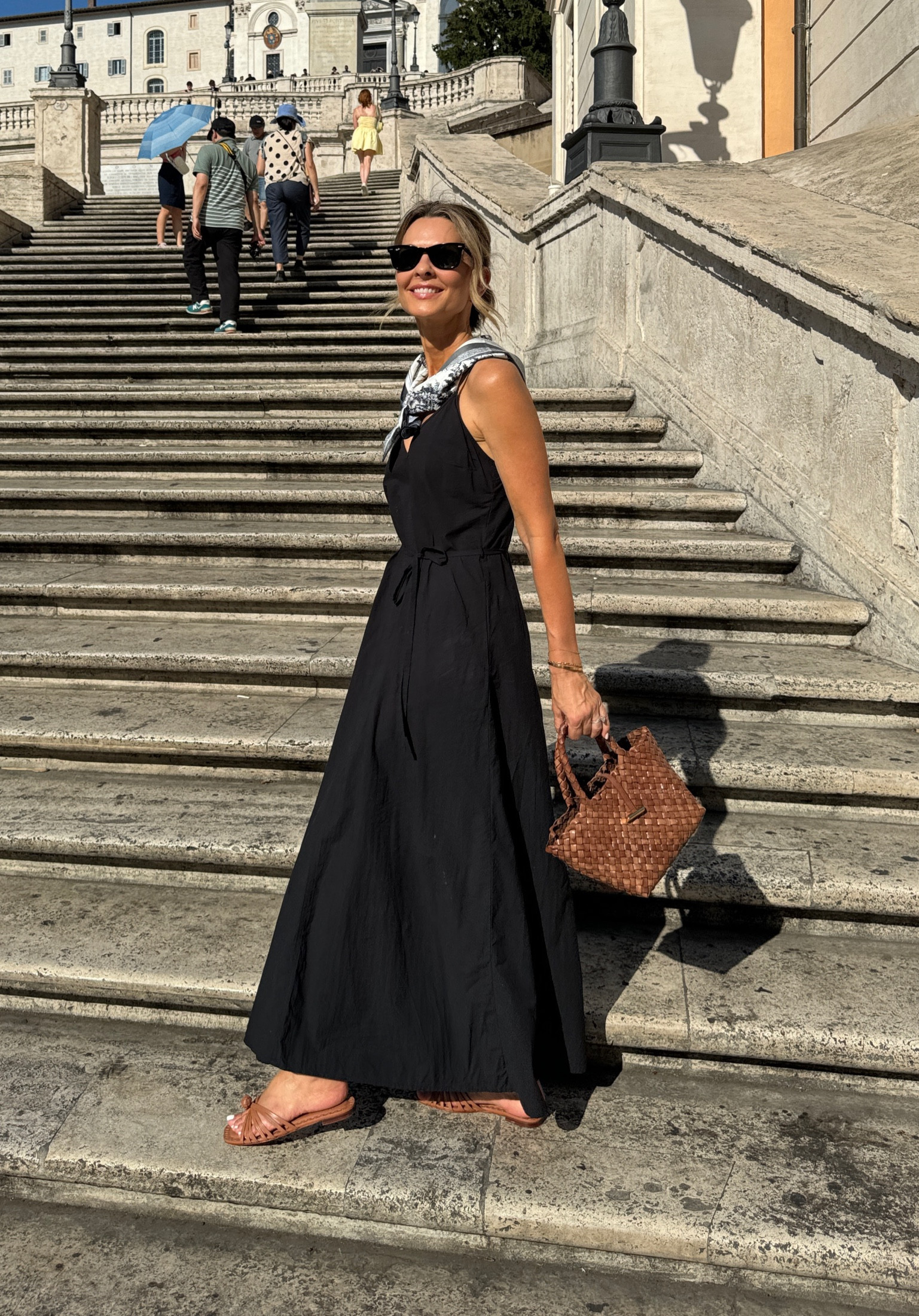 a line above knee dress Karen Kane Short Sleeve A-Line Dress Black L / Black