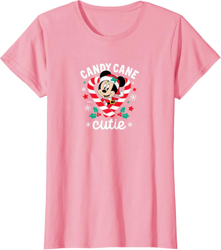 Disney - Minnie Candy Cane Cutie Christmas T-Shirt | Amazon (US)