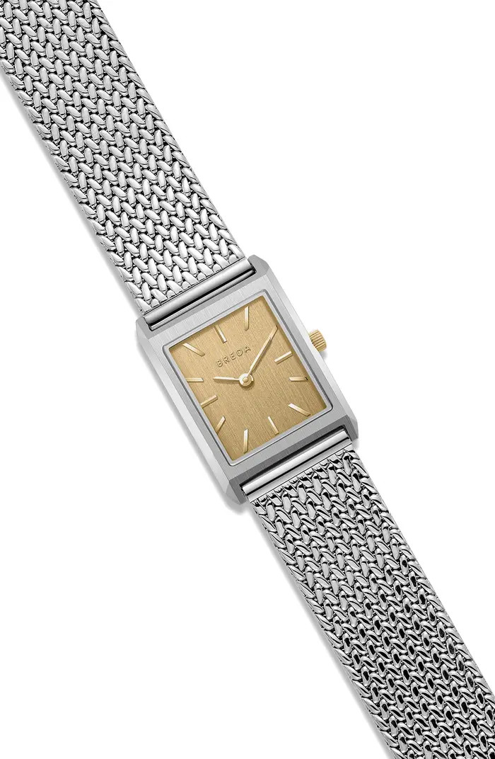 BREDA Virgil Tethered Mesh Strap Watch, 20mm | Nordstrom | Nordstrom
