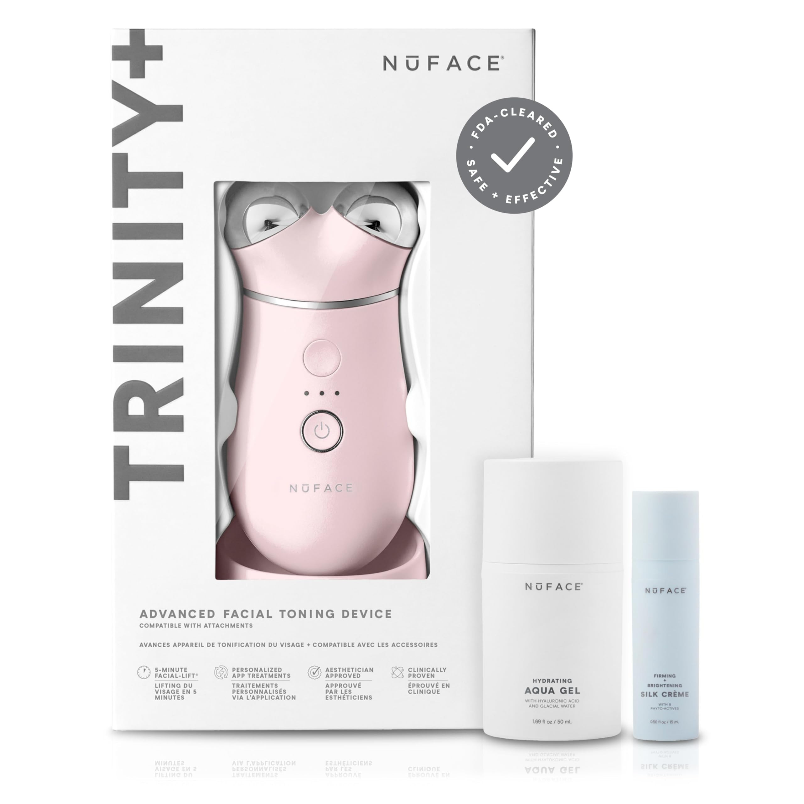 NuFACE TRINITY+ Microcurrent Facial Device Kit - FDA Cleared Face Sculpting & Neck Tightening Dev... | Amazon (US)