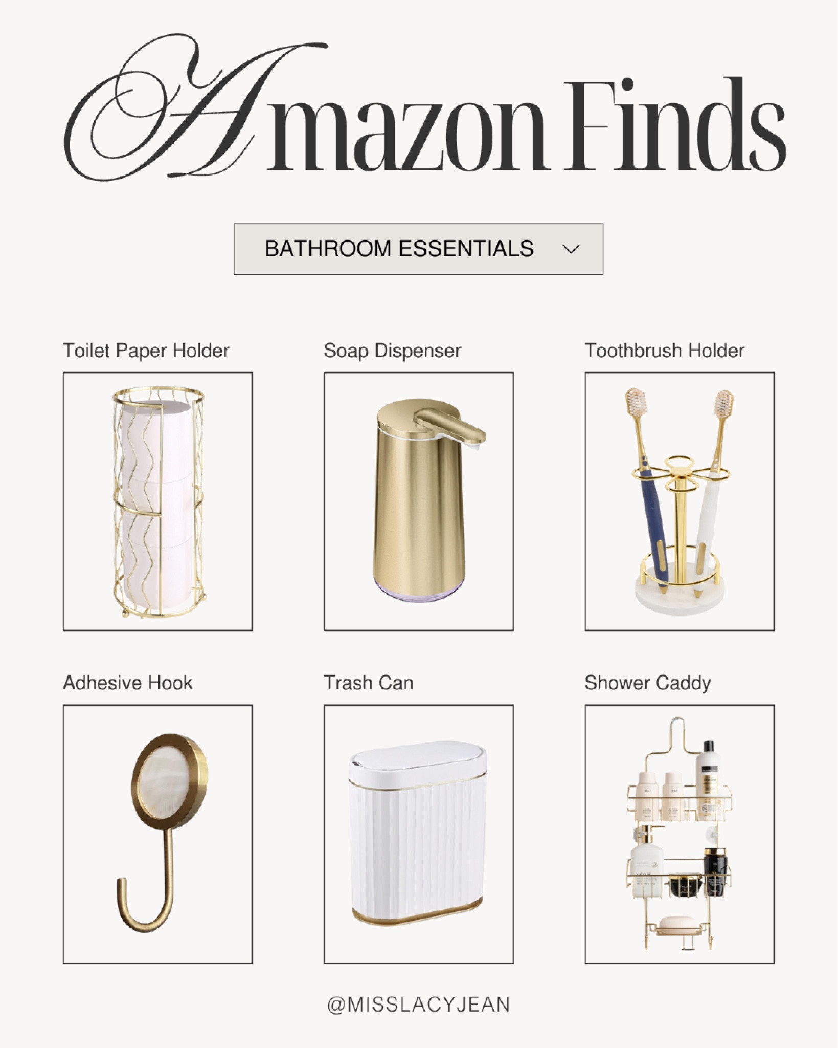 Amazon Bathroom Essentials 🚿

bathroom essentials // bathroom organization // bathroom accessories // amazon home must haves // home essentials // amazon home // amazon finds // amazon must haves // home organization

#LTKHome #LTKFindsUnder100 #LTKFindsUnder50