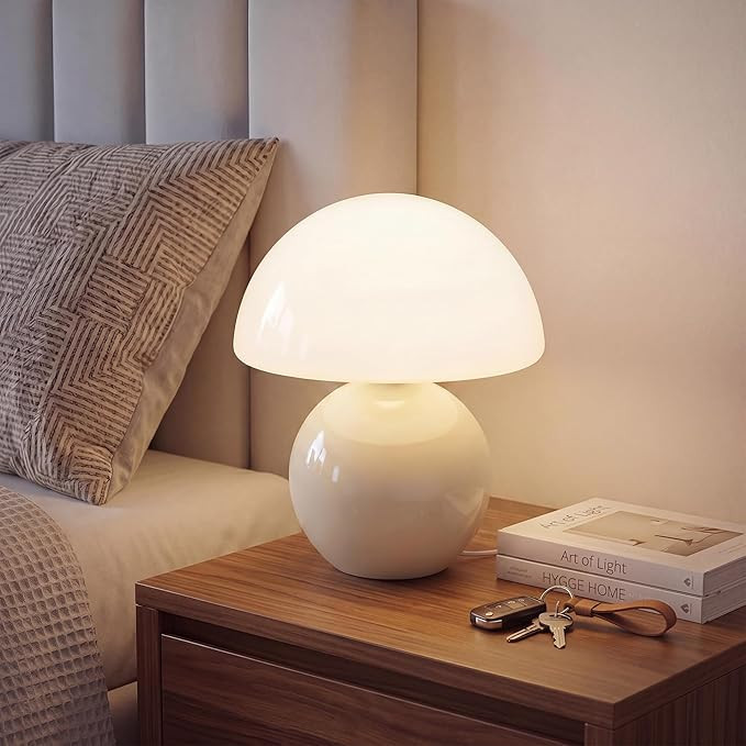 Mushroom Lamp Table Lamp for Bedroom,Desk Bedside Small Lamps for Living Room Night Stands,Mushro... | Amazon (US)