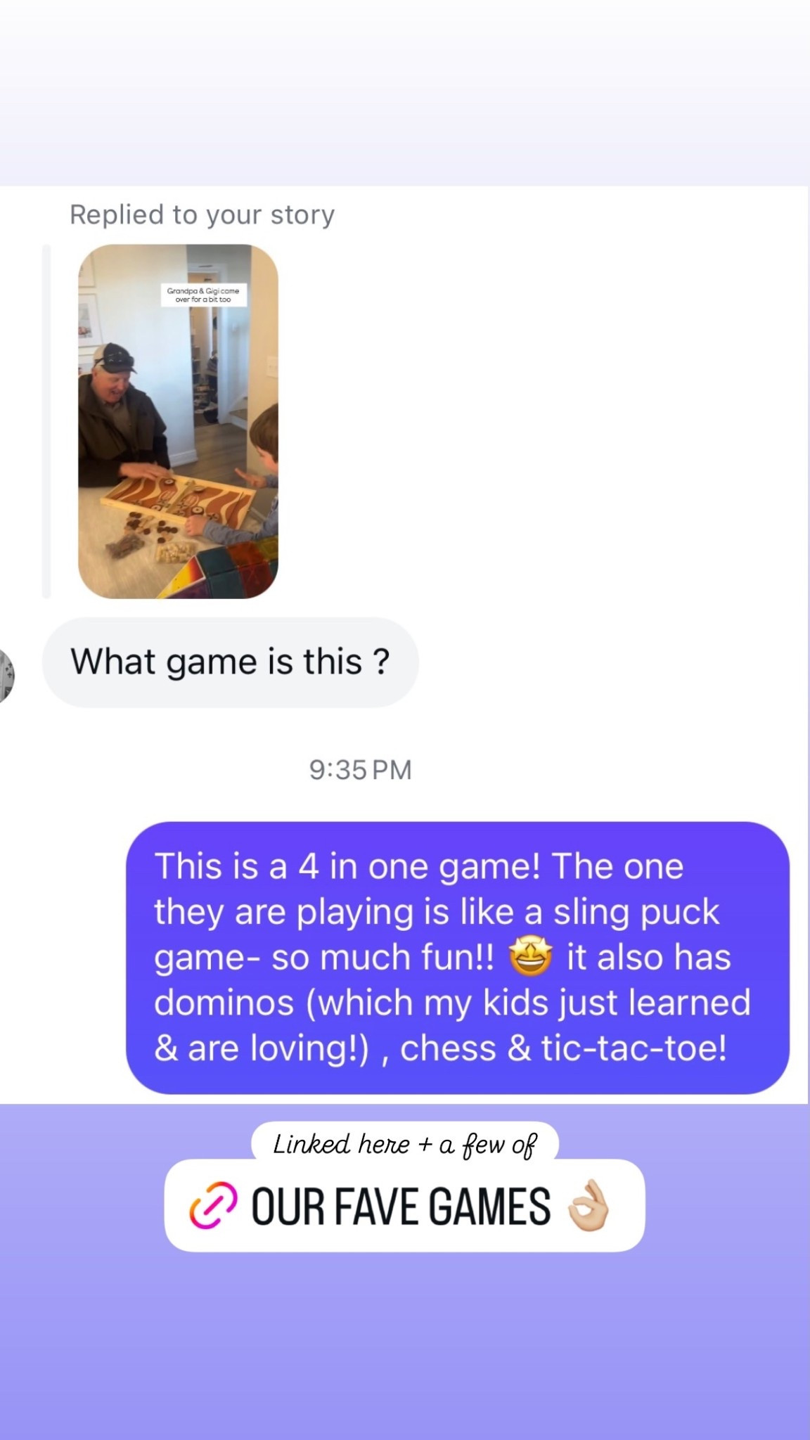 Linked the puck game here + a few of our favorite games to play with family and friends! 

The puck game also has checkers, chess & tic-tac-toe games too! 

#LTKdayinmylife #LTKvlog #LTKKids