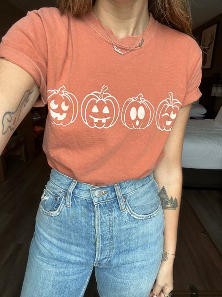 I got the best pumpkin t shirt for fall! It has these cute pumpkins on it, and is such a great color! 

#LTKunder100 #LTKunder50 #LTKBacktoSchool