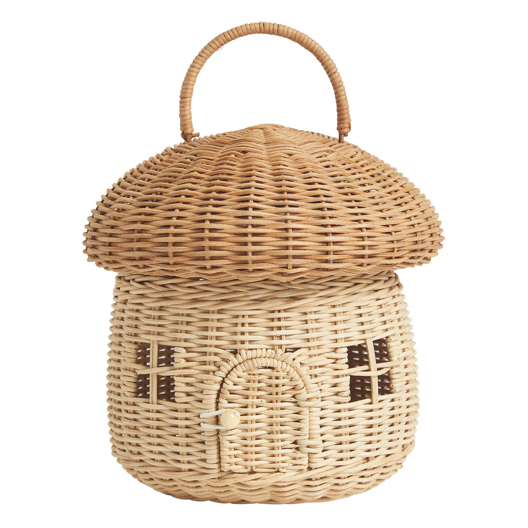 Wicker Mushroom Basket | Smallable
