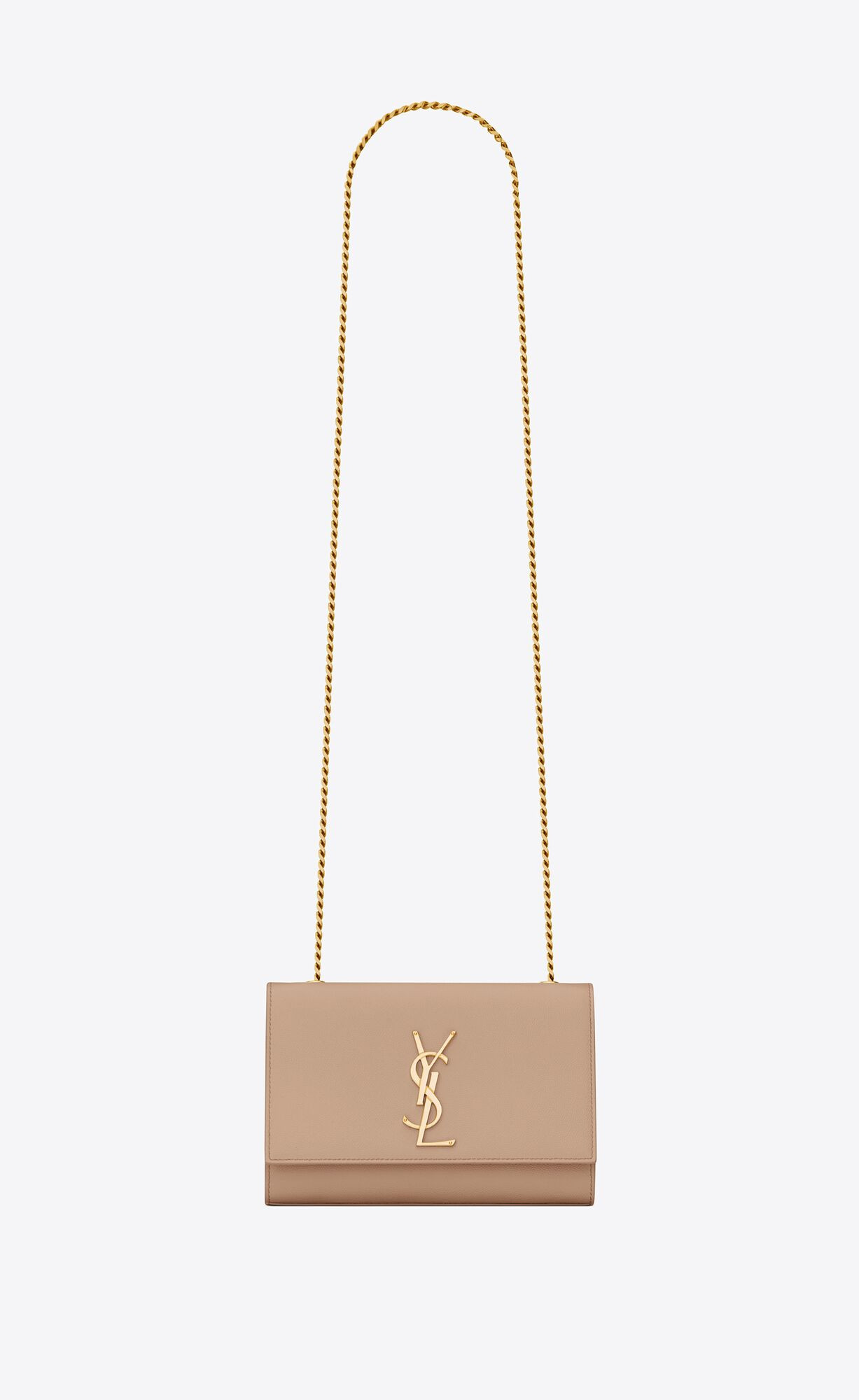 small kate chain bag in black grain de poudre textured leather | Saint Laurent Inc. (Global)