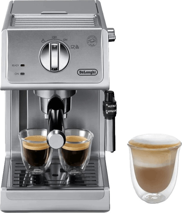 De'Longhi 15 Bar Espresso & Cappuccino Machine with Advanced Cappuccino System · Stainless Steel | Curated