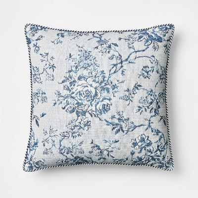 Oversized Square Floral Jacquard Pillow - Threshold™ designed with Studio McGee | Target