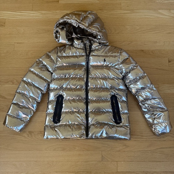 Ralph Lauren Gold Puffer Jacket | Poshmark
