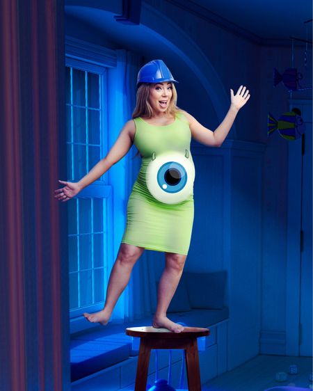It’s Mike Wazowski! 

I love love Monster’s Inc. such a cute movie and a hilarious idea with a baby bump! Easily doable with fabric paint or felt! If you’re really feeling ambitious, you could cut a hole in the dress and paint your belly! 



#LTKbump #LTKunder50 #LTKHalloween