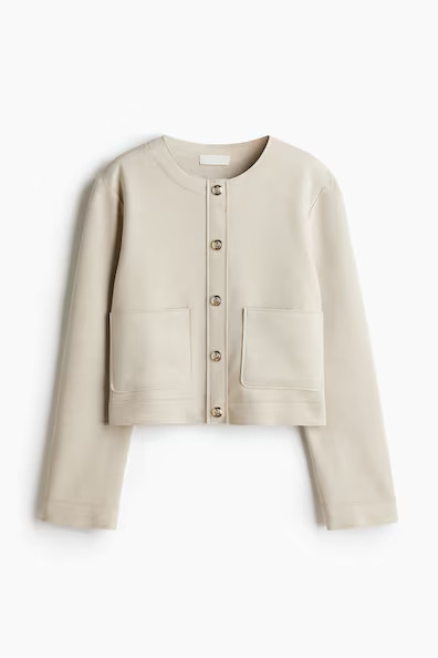 H & M - Pocket-Detail Cardigan - White | H&M (US + CA)