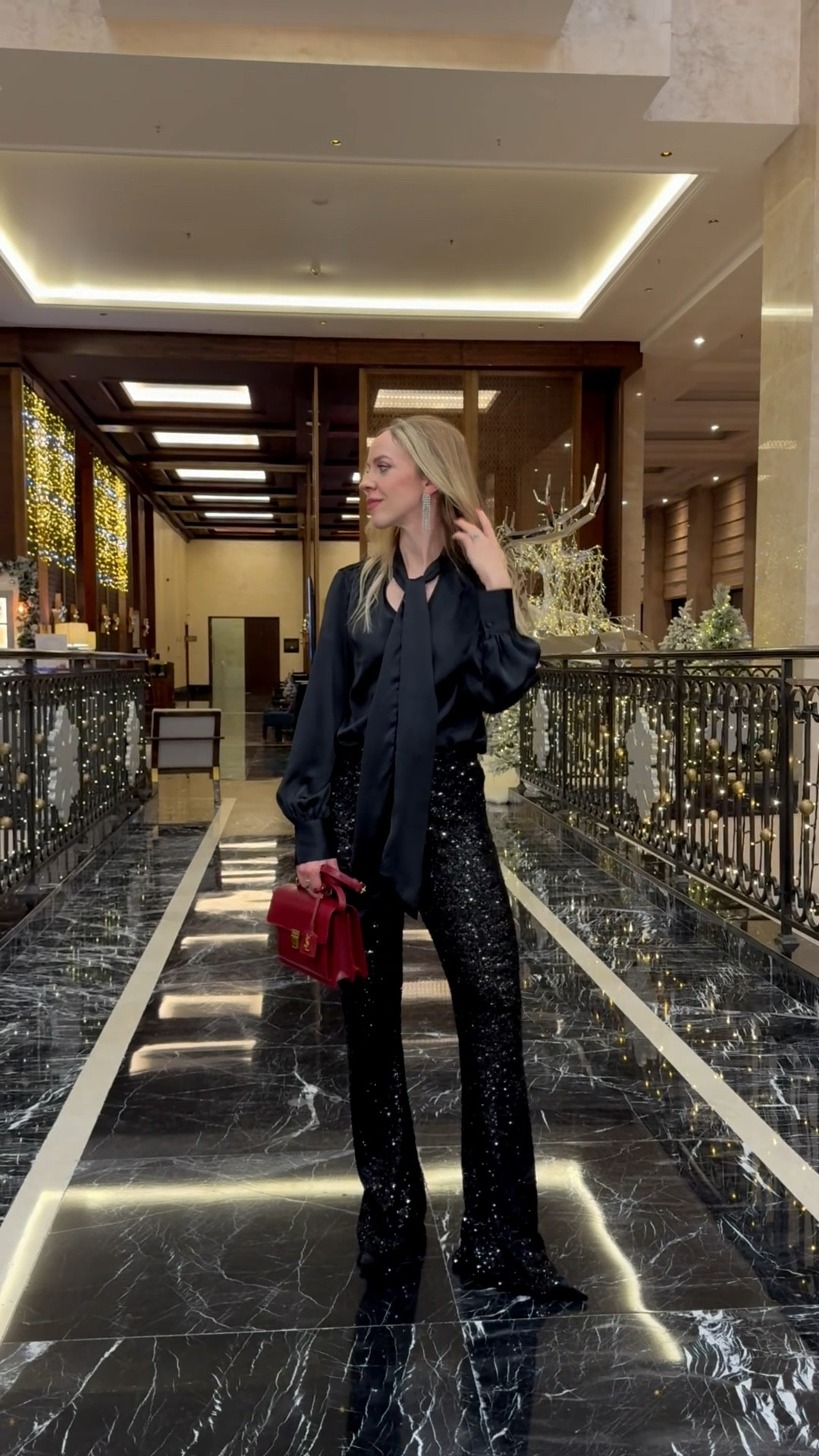 New Year’s Eve outfit, all black party look, Zara sequin flare pants, velvet pumps 

#LTKFindsUnder50 #LTKHoliday #LTKFindsUnder100