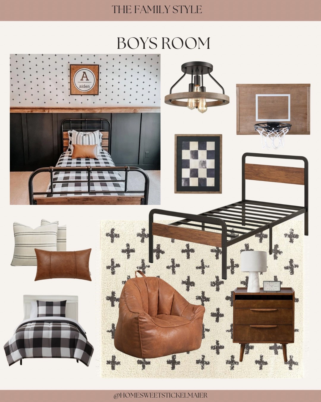 My sons room was one of my favorite projects at the old house! I cannot wait to do it all over again in the new house! Here’s a link to similar items we used in decorating his room. 🖤

#LTKHome