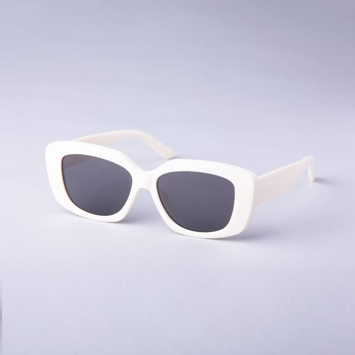 Women's Rounded Cateye Rectangle Sunglasses - A New Day™ | Target