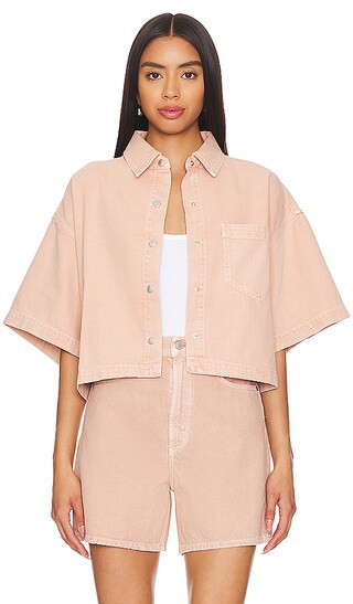 Rona Box Shirt en Pink Salt | Revolve Clothing (Global)