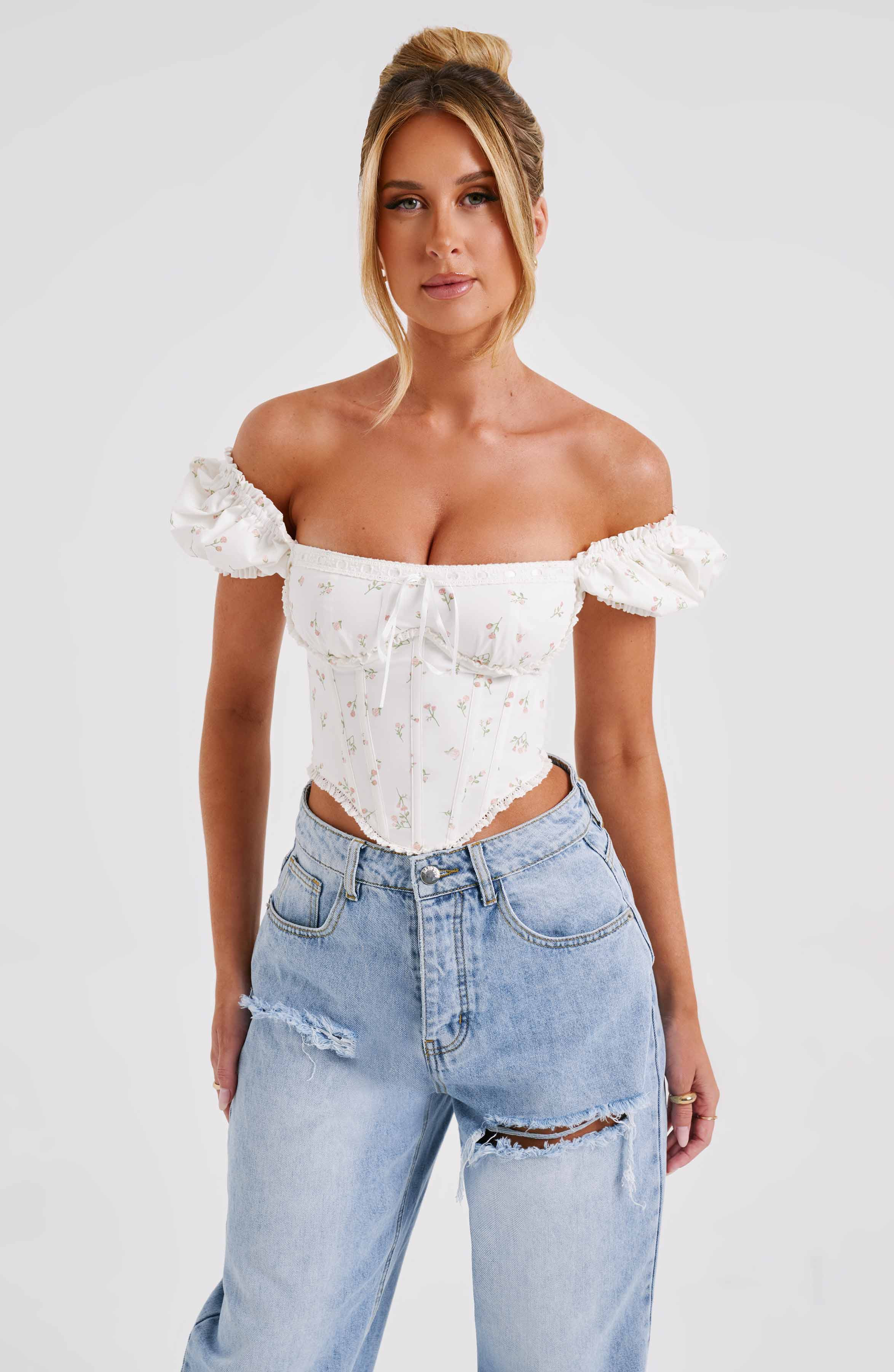 Matilda Corset - Blush Floral Print | Babyboo (global)