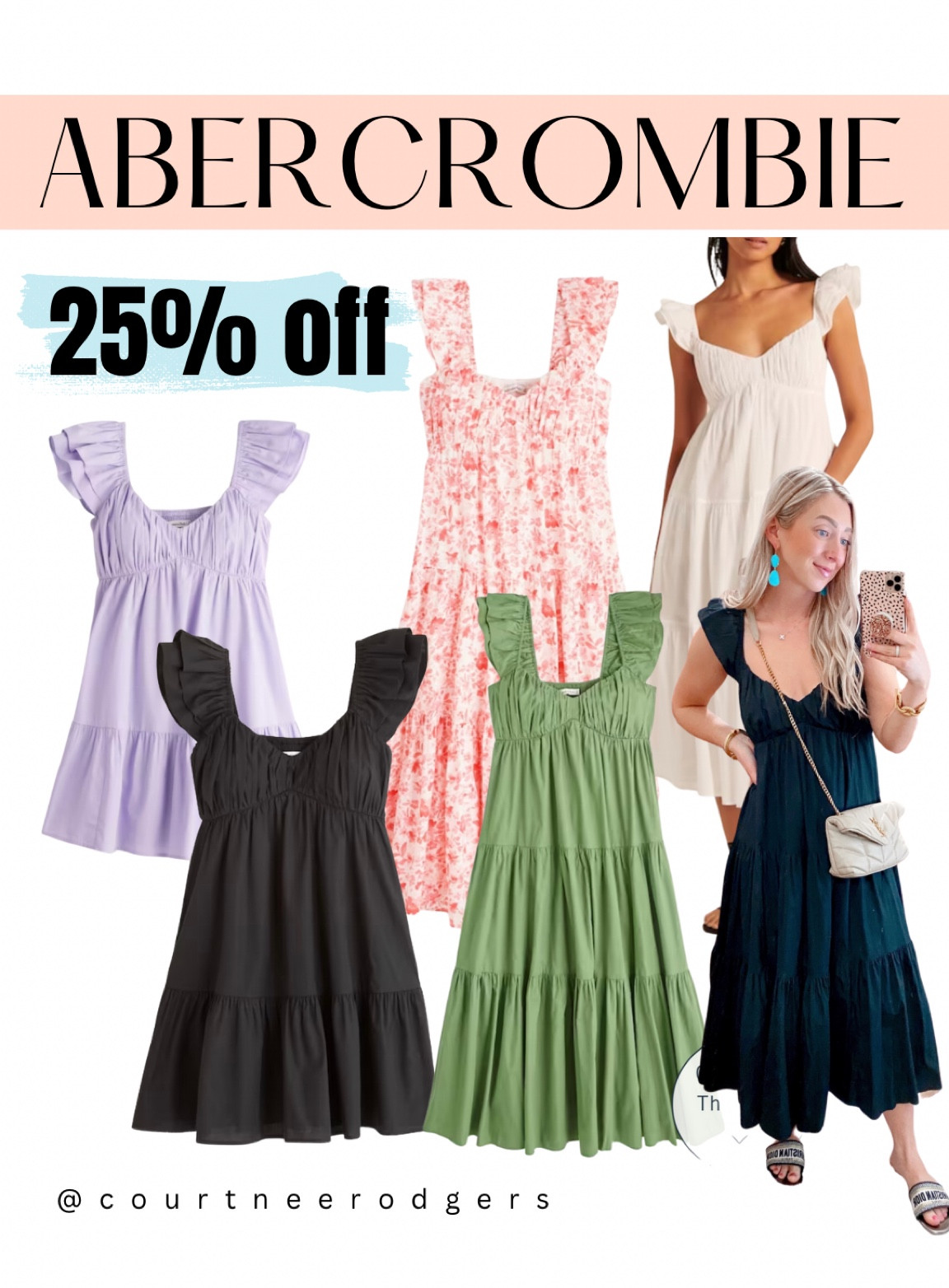 Abercrombie Dresses 25% off with code: AFLTK💗 (my exact one is from last year but comes in the same dress in other color options and a shorter version (in black) this year)!! Wearing a size small!

Dresses, Abercrombie, black dresses, spring dresses, ruffle dresses, Easter dresses, maxi dresses 

#LTKstyletip #LTKSeasonal #LTKsalealert