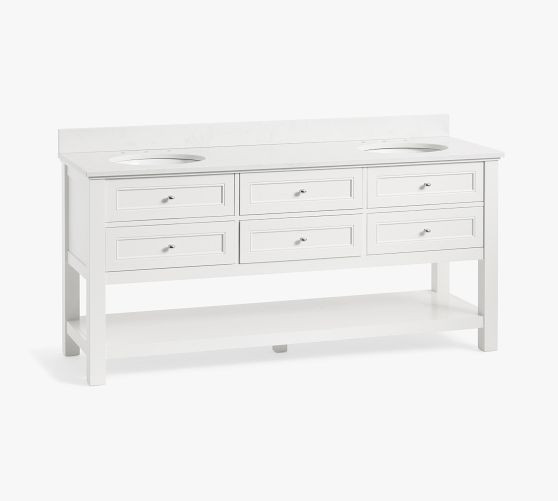 Classic 72" Double Sink Vanity | Pottery Barn (US)