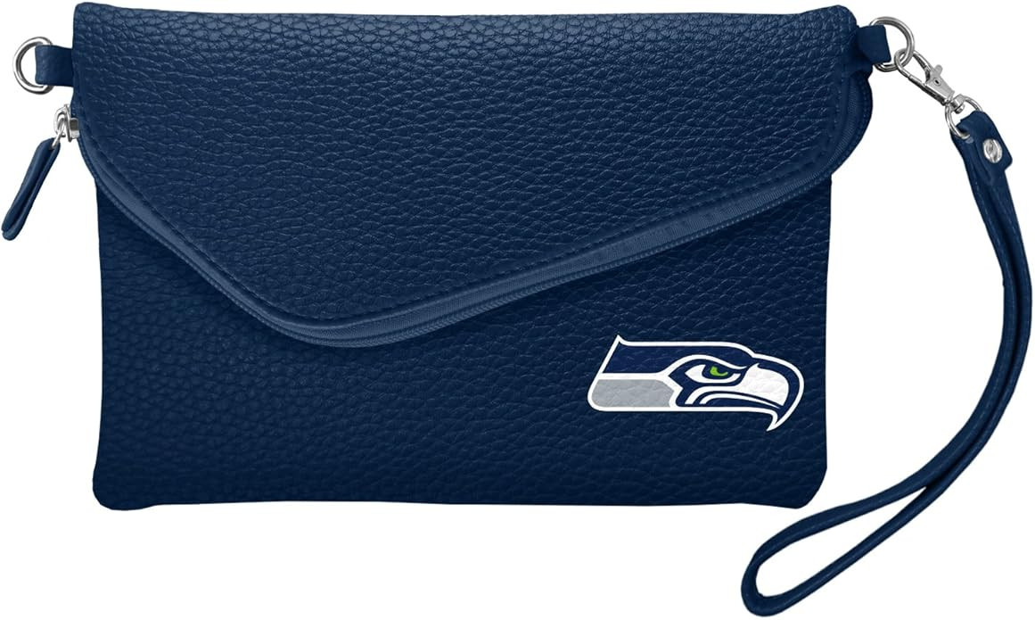 Littlearth NFL Pebble Fold Over Purse – Officially Licensed Trendy Game-Day Style | Amazon (US)