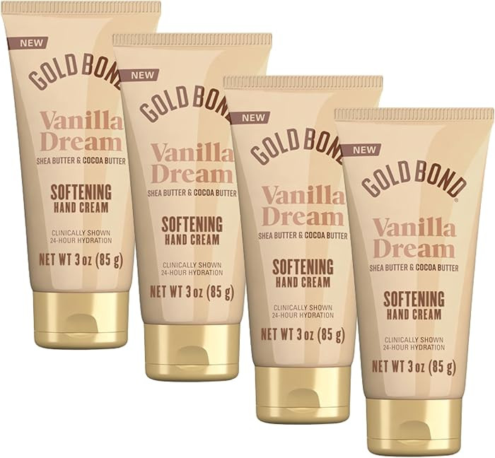 Gold Bond Vanilla Dream Softening Hand Cream Set, Luxurious Everyday Hand Cream with Shea Butter ... | Amazon (US)