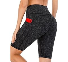 Ewedoos Biker Shorts for Women High Waist Yoga Shorts with 3 Pockets Athletic Compression Shorts ... | Amazon (US)