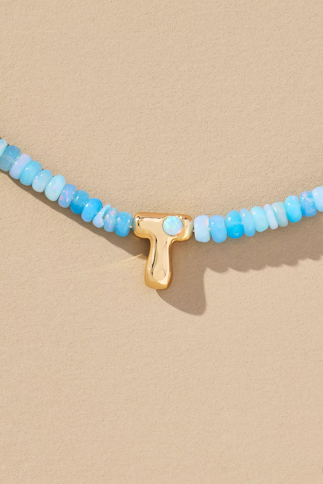 Beaded Bubble Monogram Necklace | Anthropologie (US)