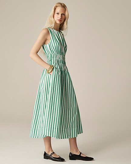 Hyacinth dress in striped cotton poplin | J. Crew US