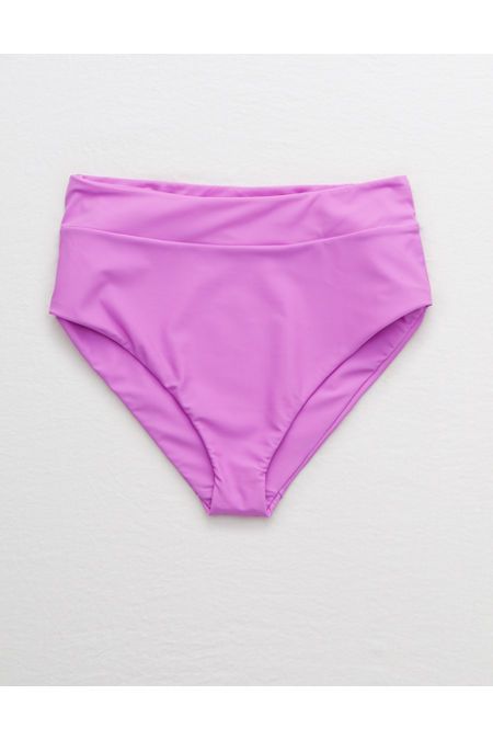 Night Dive® Bobby High Waisted Bikini Bottom Women's Purple M | American Eagle Outfitters (US & CA)