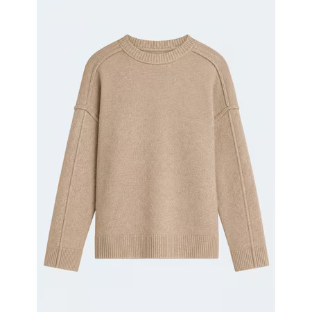 Scoop Women's Crewneck Seam Sweater, Sizes XS-XXL | Walmart (US)