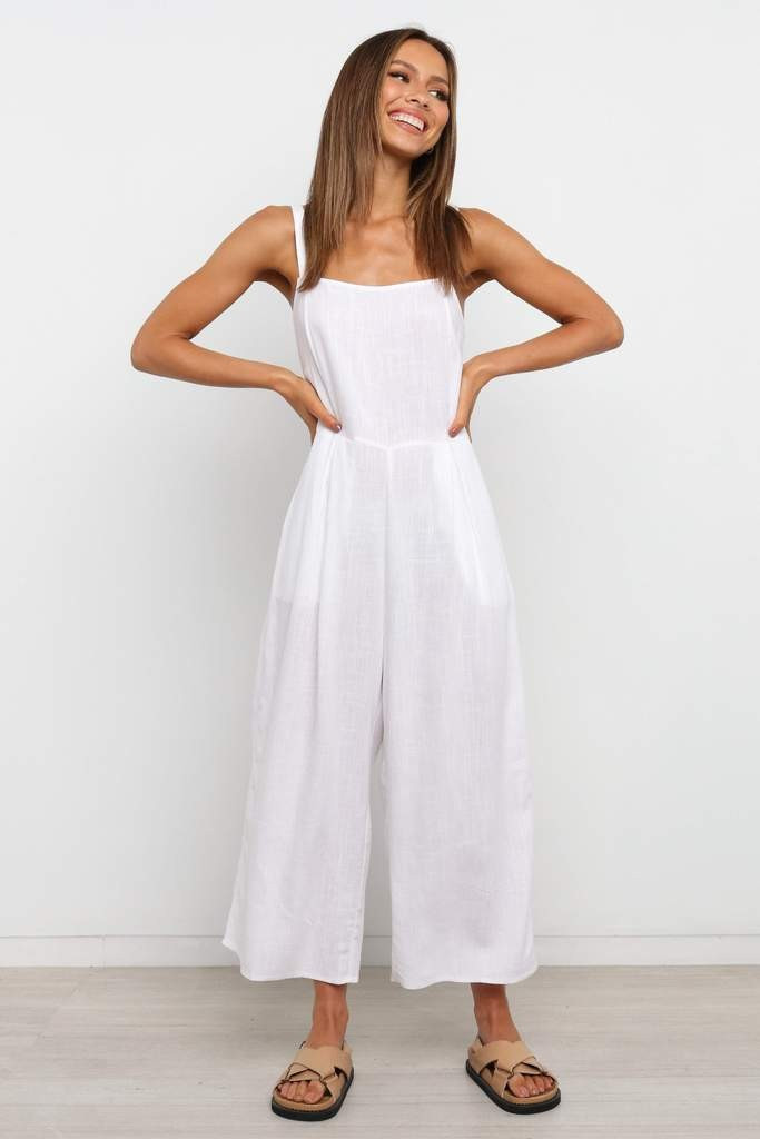 Narja Jumpsuit - White | Petal & Pup (US)