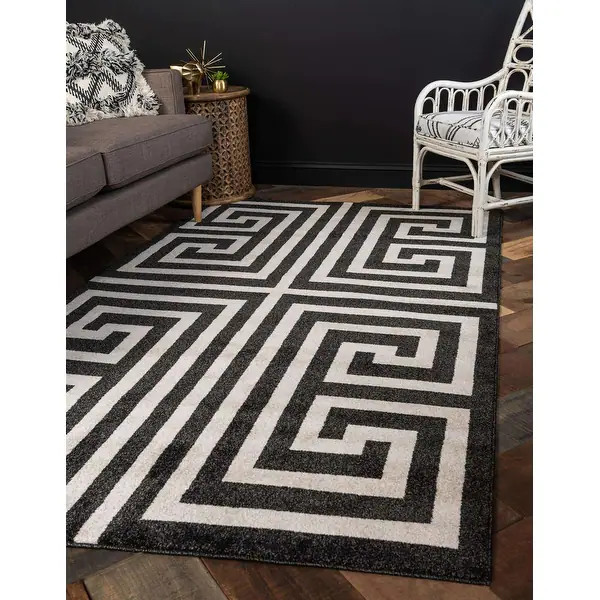 Unique Loom Greek Key Athens Area Rug | Bed Bath & Beyond