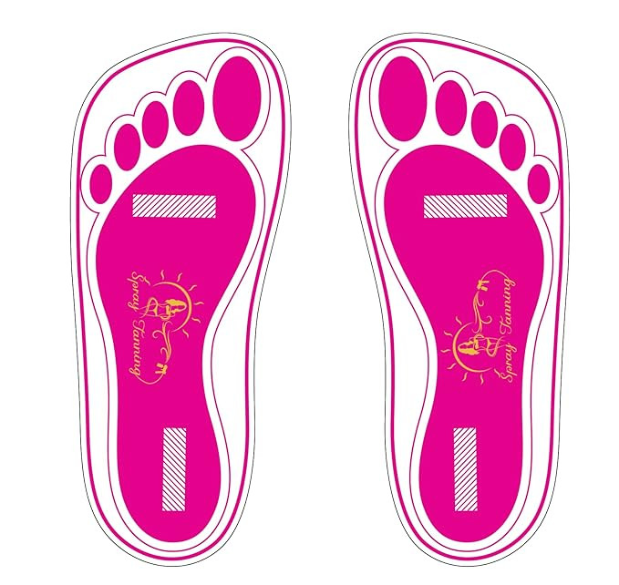 60 Pairs(120 Feets) Disposable Pink Tanning Feet Pads Sunless Airbrush Spray Tent Protect Foot Sh... | Amazon (US)