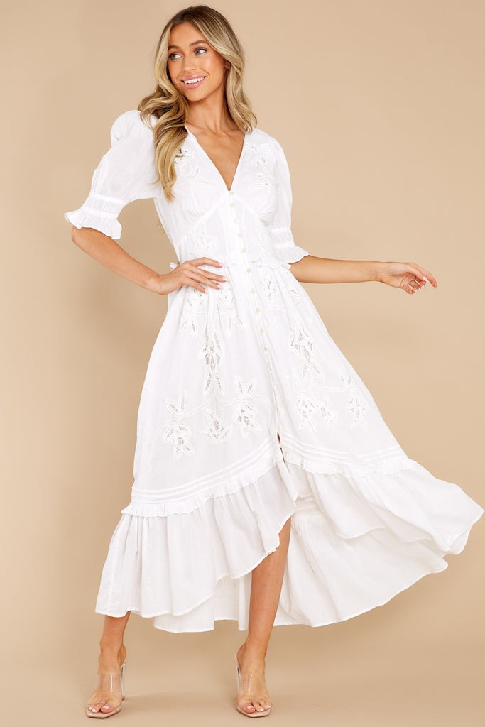 Estelle Ivory Ankle Dress | Red Dress 