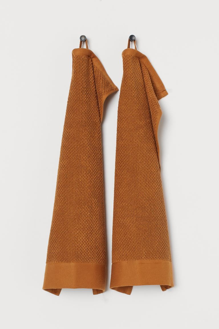 2-pack Cotton Guest Towels | H&M (US + CA)