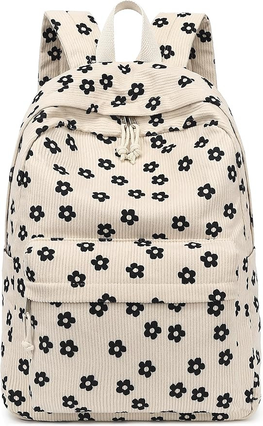 School Backpack for Teen Girls Bookbags Elementary High School Corduroy Laptop Bags Women Travel ... | Amazon (US)