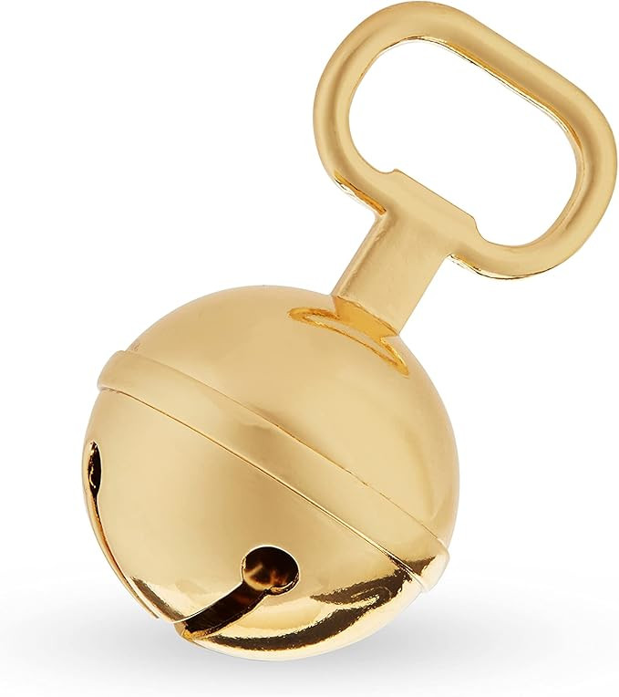 Twine Gold Jingle Bell, Holiday Bottle Opener, Christmas Beer Gift, Set of 1, 3 Inches | Amazon (US)