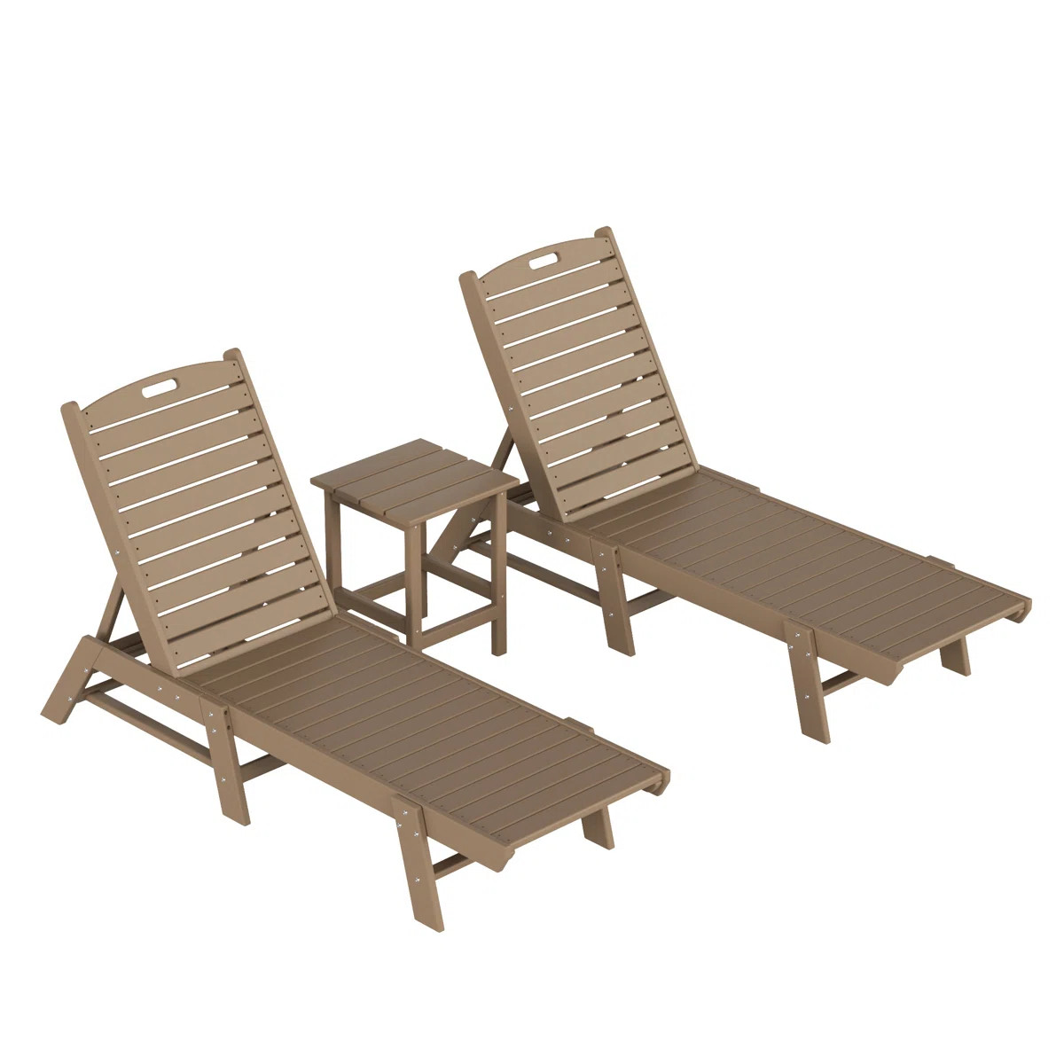 Shavon Outdoor Chaise Lounge Set with Table | Wayfair North America