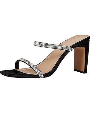 The Drop womens Avery Square Toe Two Strap High Heeled Sandal | Amazon (US)