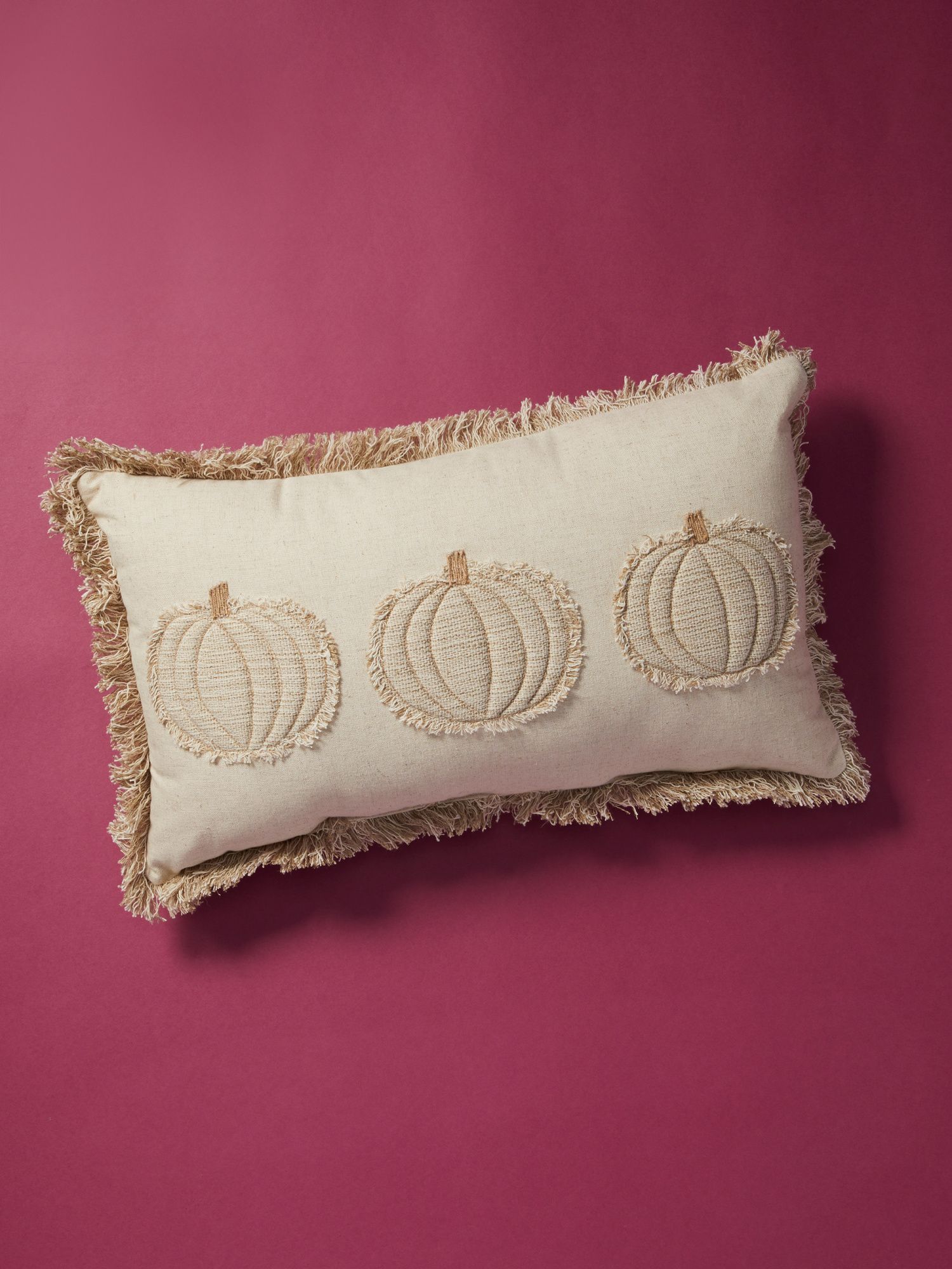 12x20 Pumpkin Pillow With Fringe | Fall Decor | HomeGoods | HomeGoods